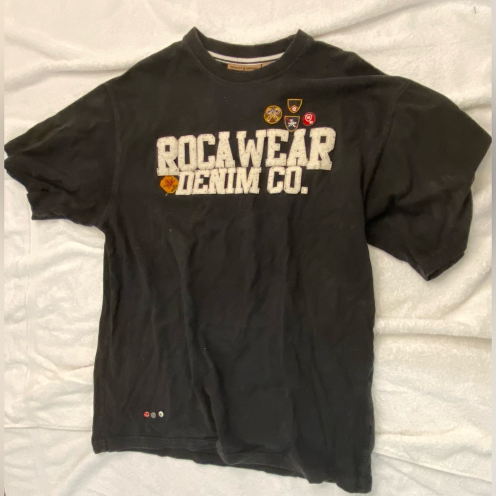 Vintage Roca wear t shirt with original pins